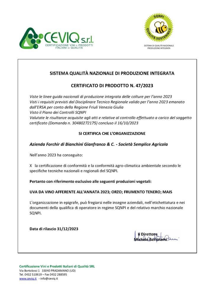 Certificato SQNPI 2023